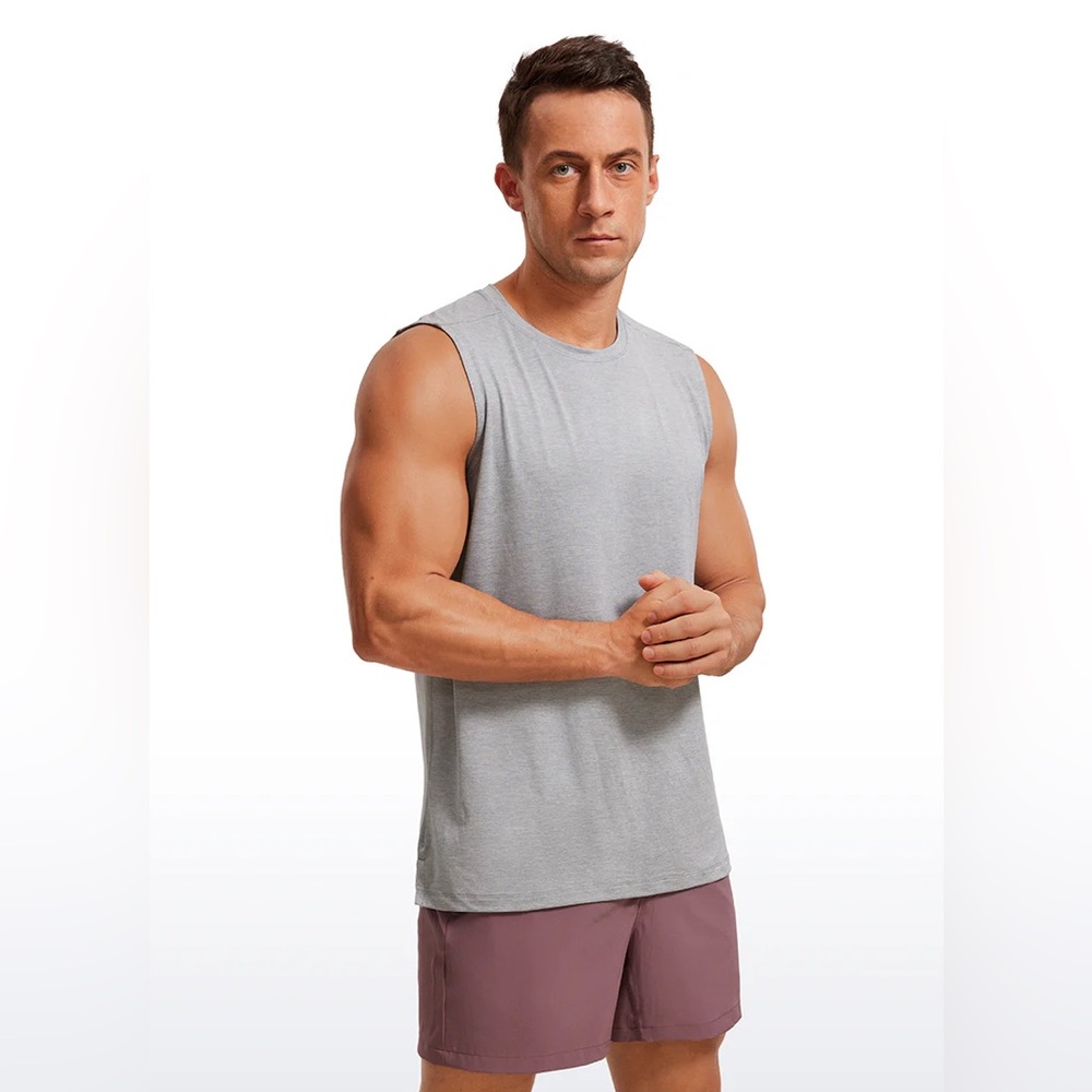 Stretch Quick Dry Tank Tops Crewneck
